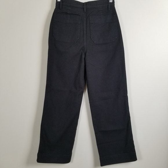 Quince Twill High Rise Cropped Pants Size 25 NWT - Picture 3 of 5